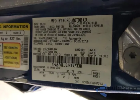 2018 Ford Fusion Hybrid Se z USA, uszkodzony, nr VIN 3FA6P0LU5JR197338